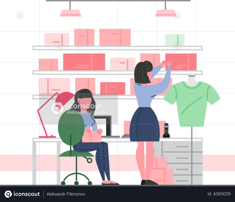 Clothing store  Illustration