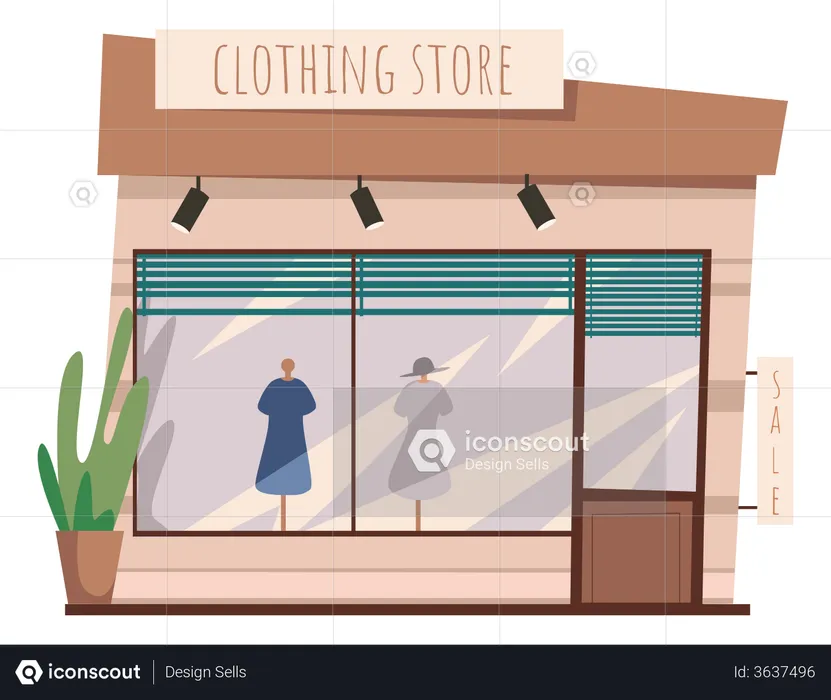 Clothing Store  Illustration