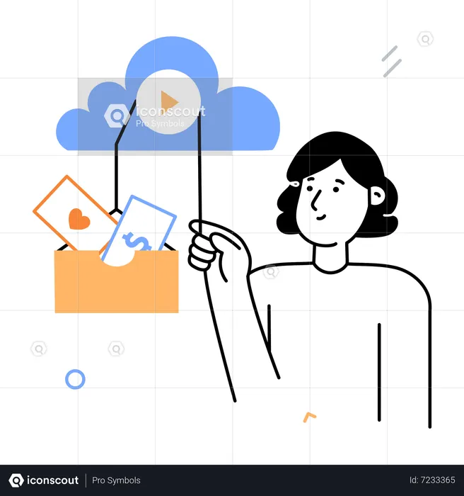Cloud Ads  Illustration