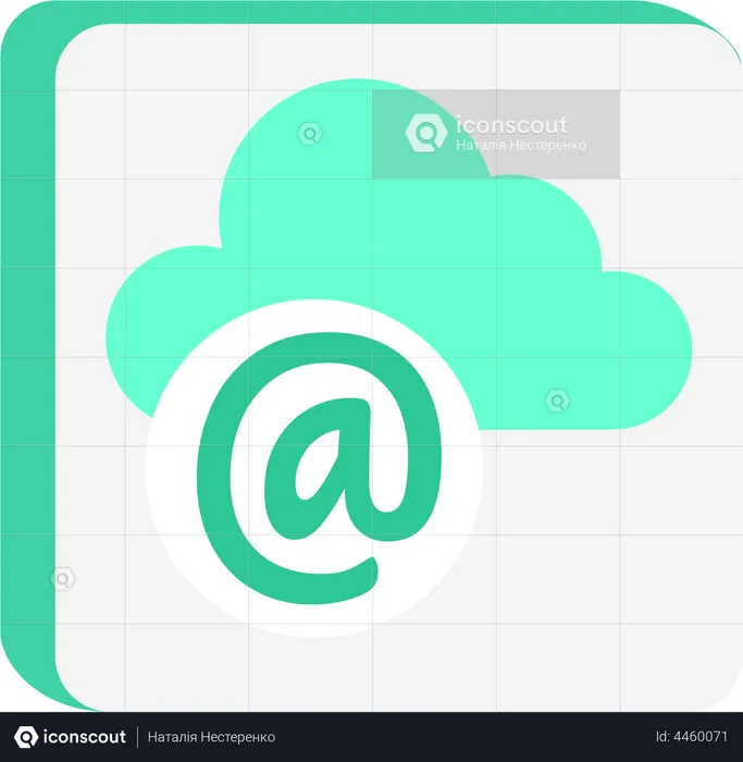 Cloud-based email service  Illustration