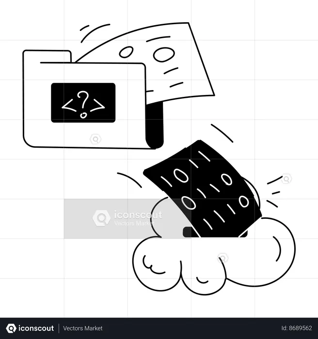 Cloud Coding  Illustration