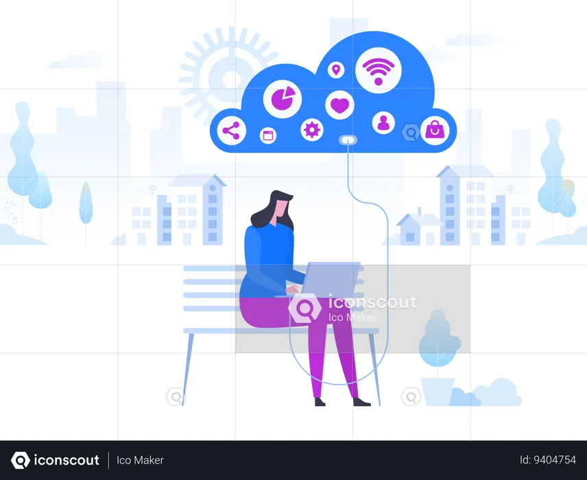Cloud Computing  Illustration