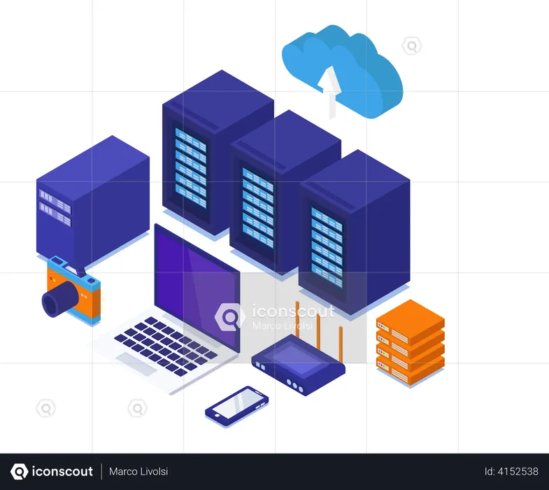 Cloud Computing  Illustration