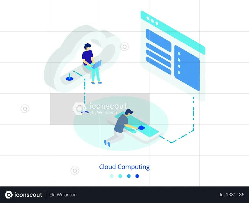Cloud Computing concept  Illustration