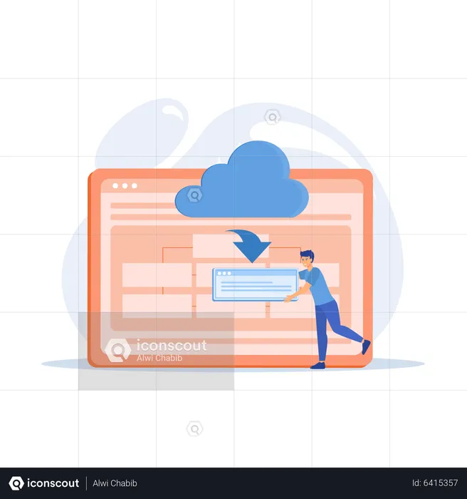 Cloud-Computing-Dienst  Illustration