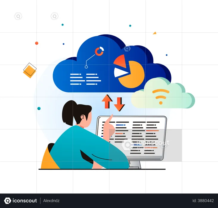 Cloud Computing  Illustration