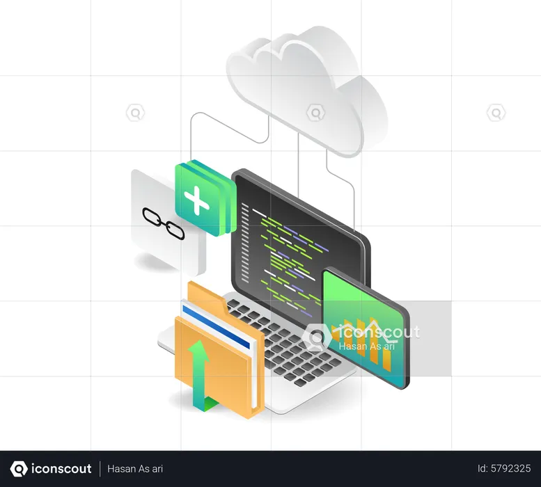 Cloud computing  Illustration