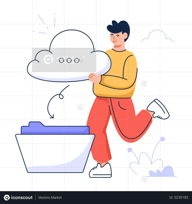 Cloud Data  Illustration