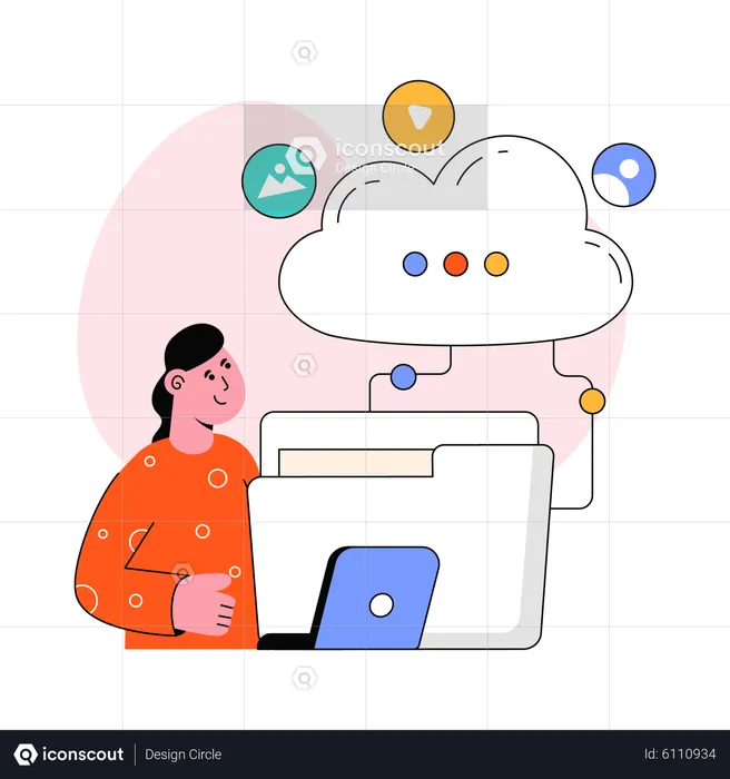 Cloud Data  Illustration