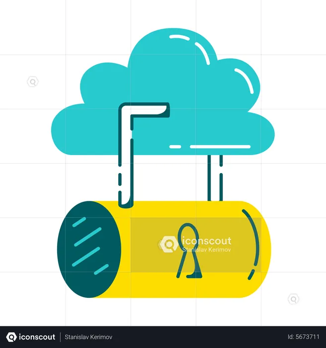 Cloud Data Is Protected  Illustration