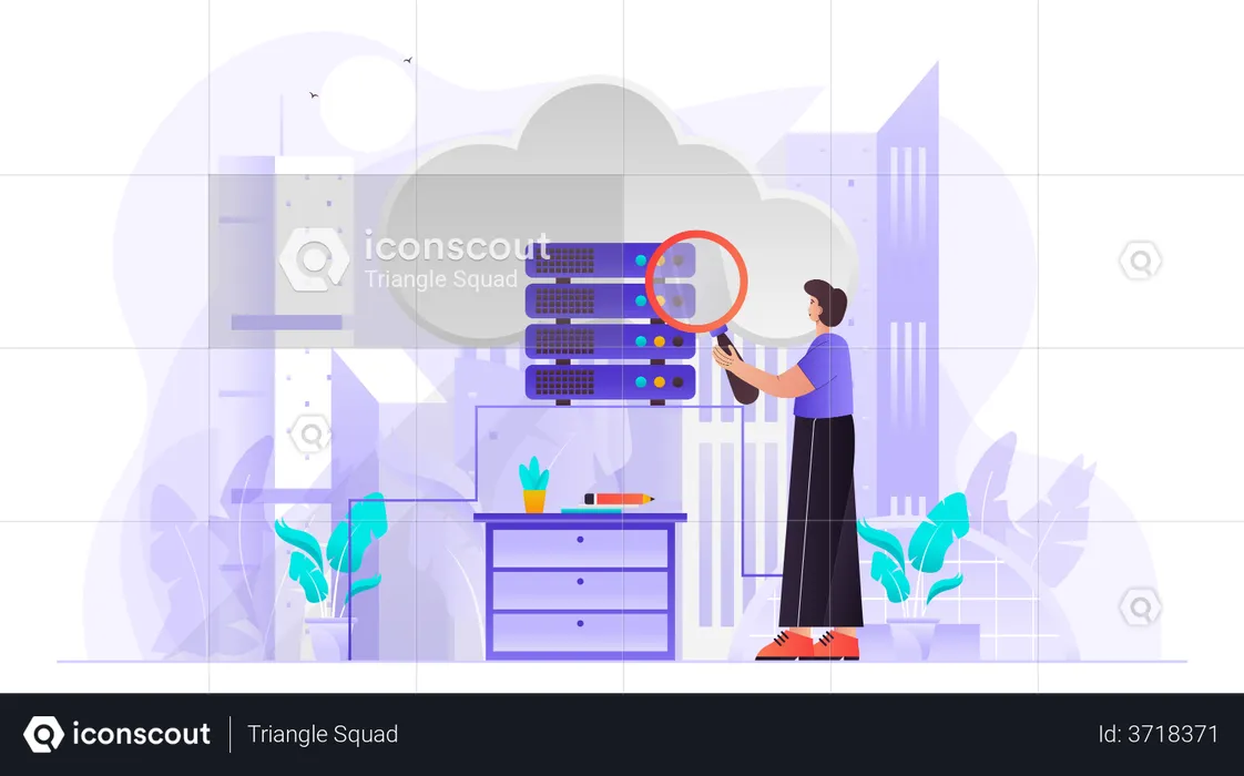 Cloud Data Research  Illustration