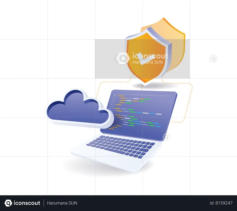 Cloud Data Security  Illustration