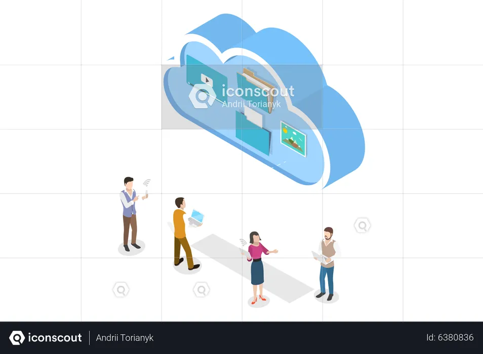 Cloud Data Sharing  Illustration