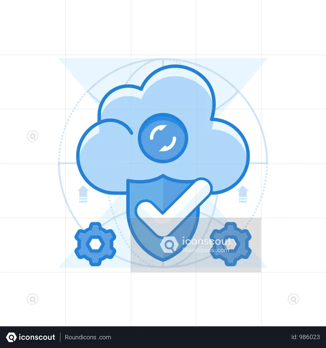 Cloud-Daten  Illustration