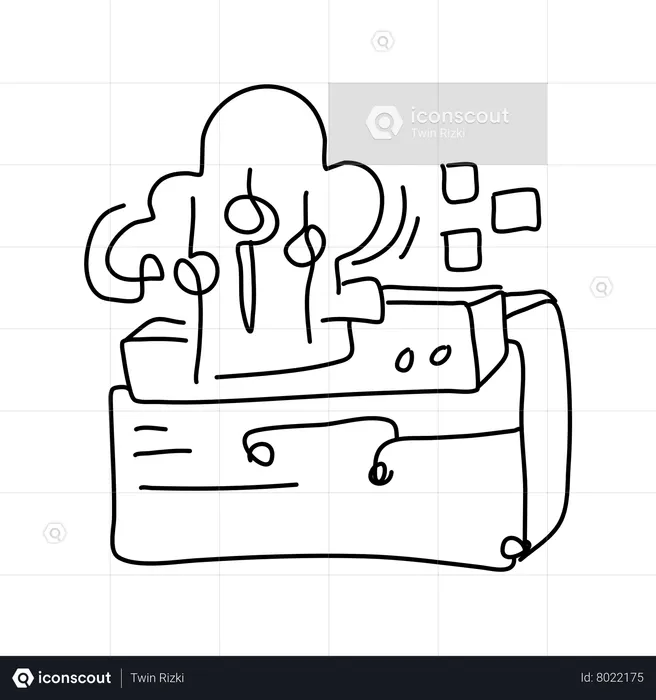 Cloud Development  Illustration