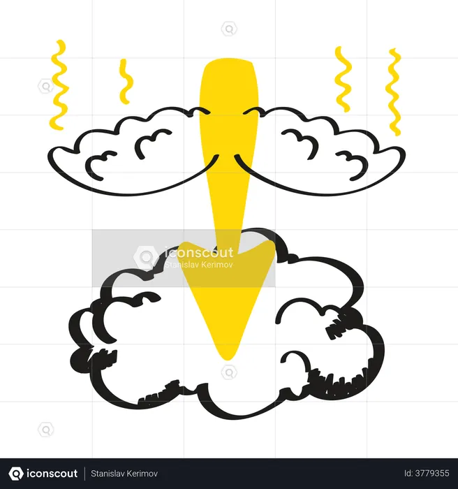 Cloud download  Illustration
