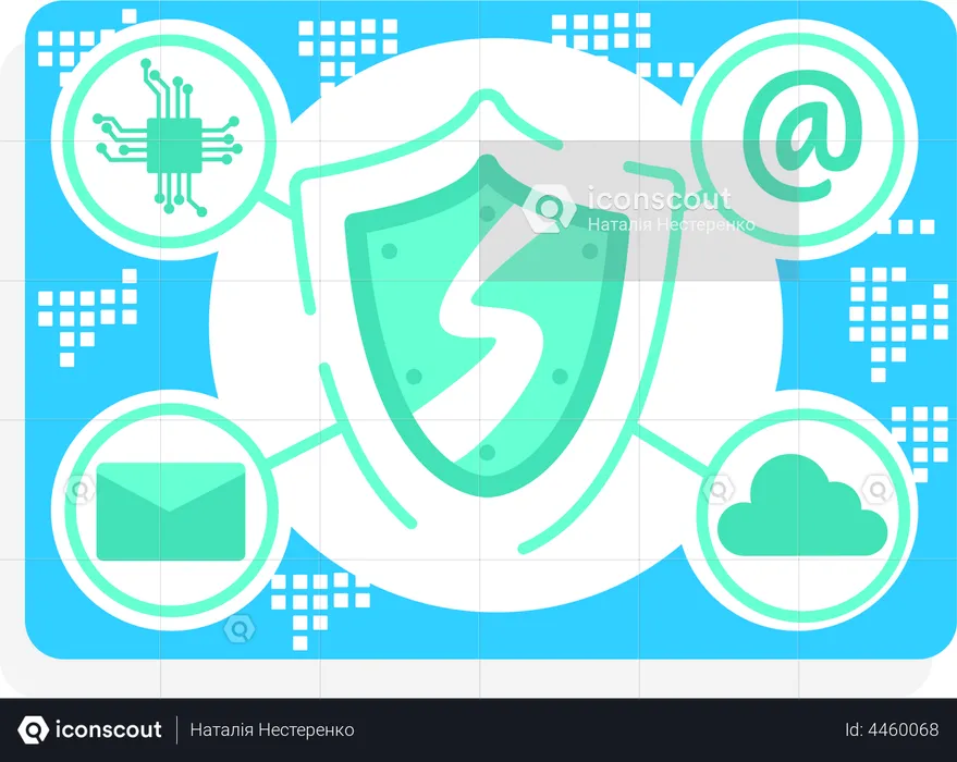 Cloud email security  Illustration
