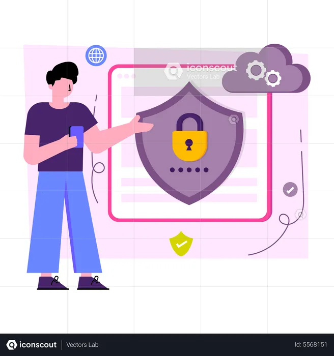 Cloud Encryption  Illustration