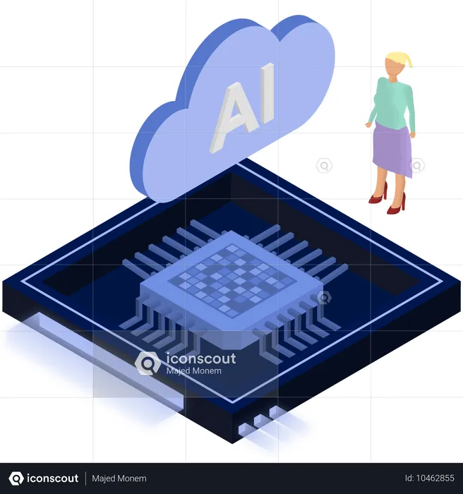 Cloud Hosting  Illustration