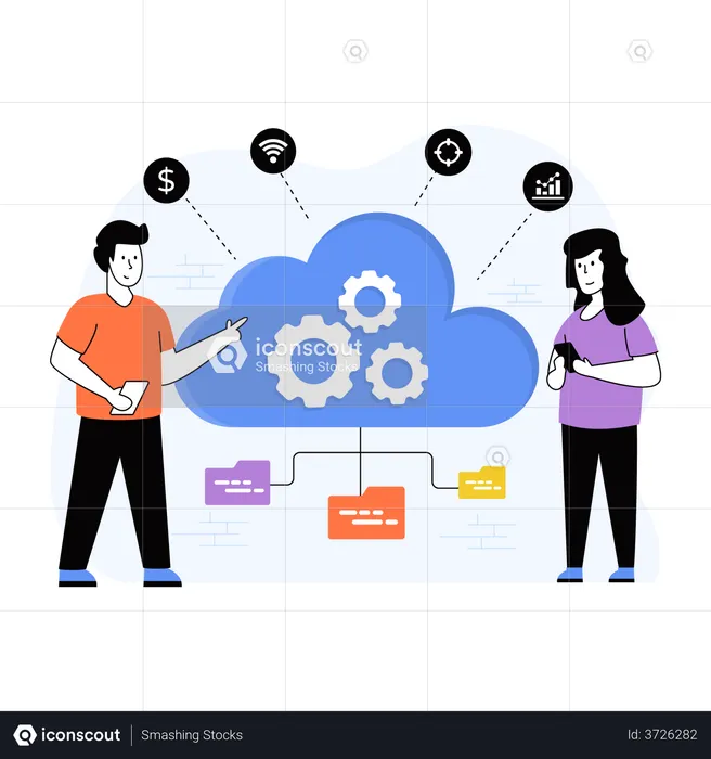 Cloud Management  Illustration