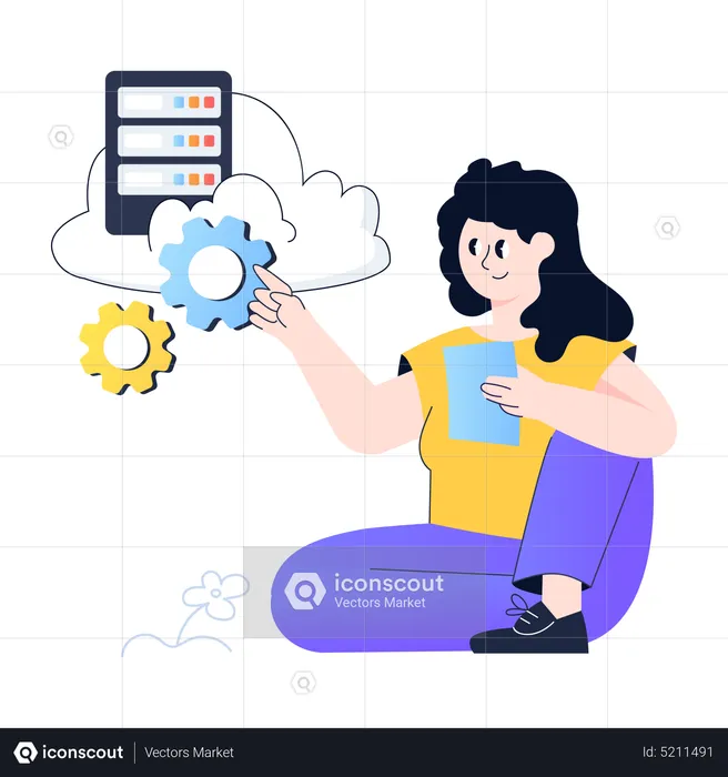 Cloud-Verwaltung  Illustration