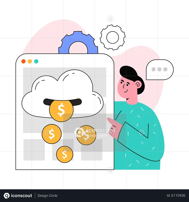 Cloud Money  Illustration