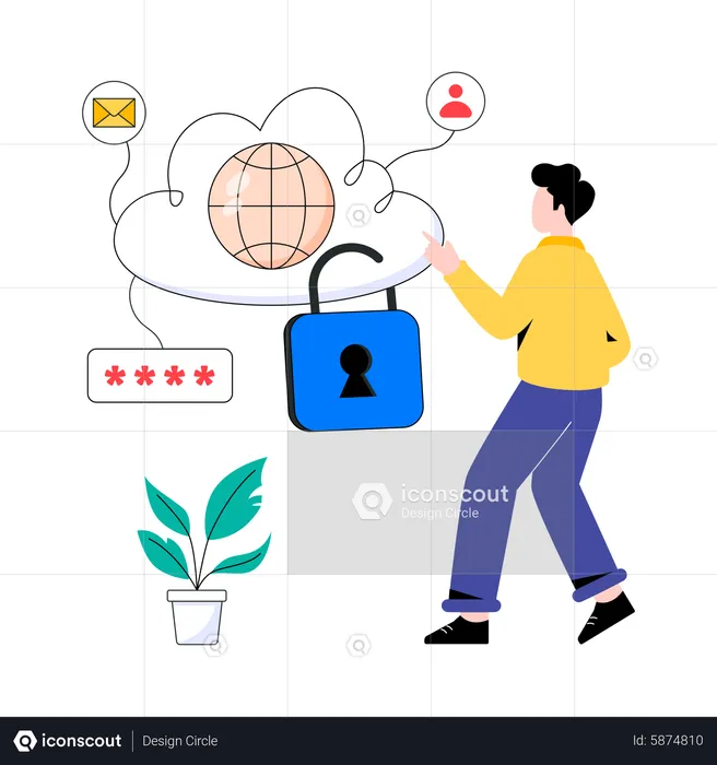 Cloud Network Security  Illustration