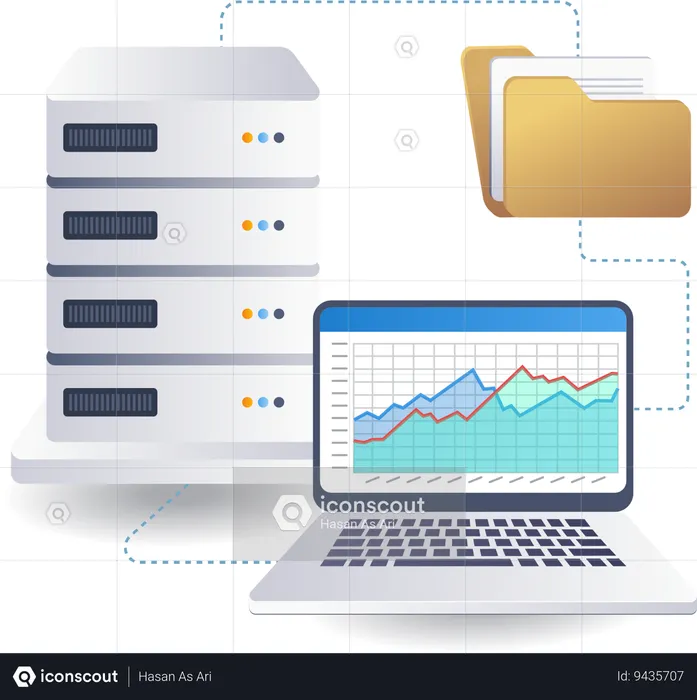 Cloud server data analysis technology  Illustration