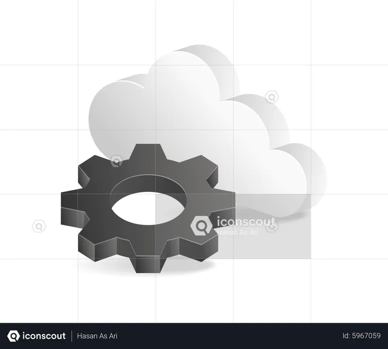 Cloud server setting  Illustration