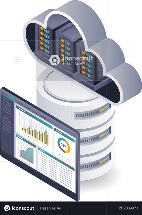 Cloud server system data analysis technology  Illustration