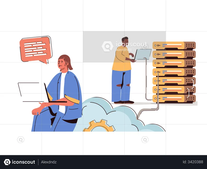Cloud service  Illustration
