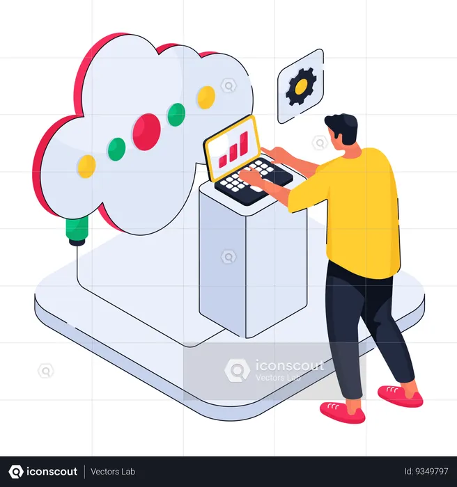 Cloud Services  Illustration