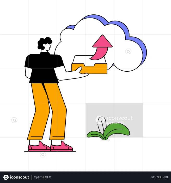 Cloud Sharing  Illustration