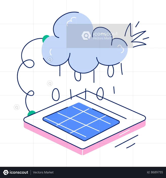 Cloud Software  Illustration