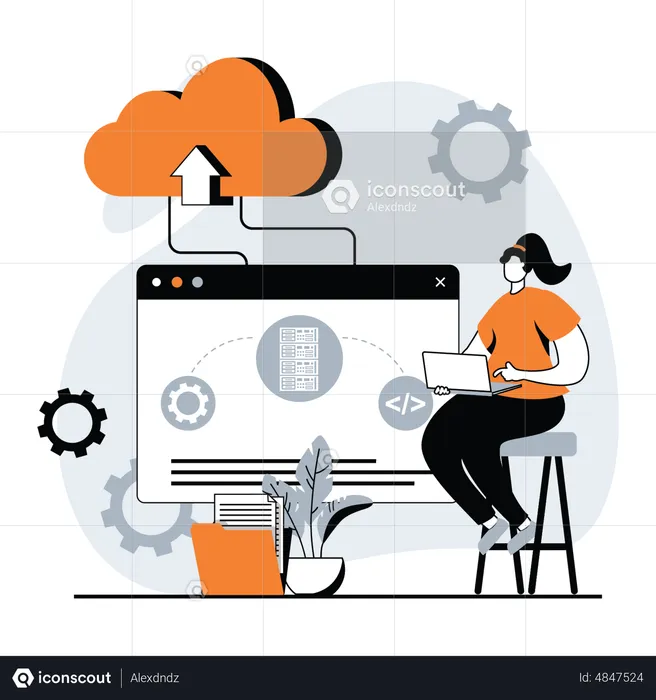 Cloud Storage  Illustration