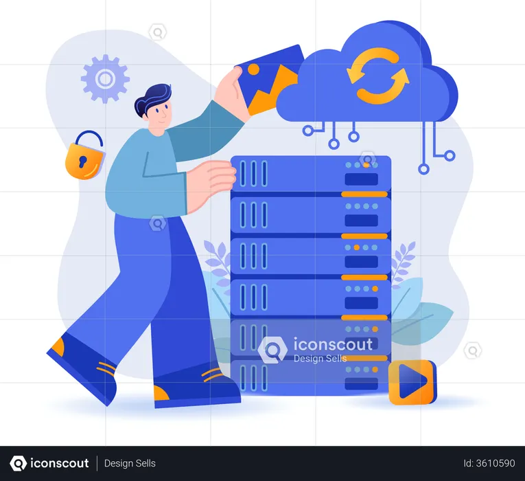 Cloud Storage Concept  Illustration