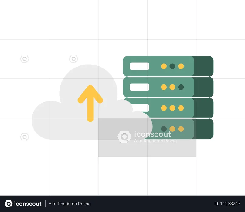 Cloud storage  Illustration