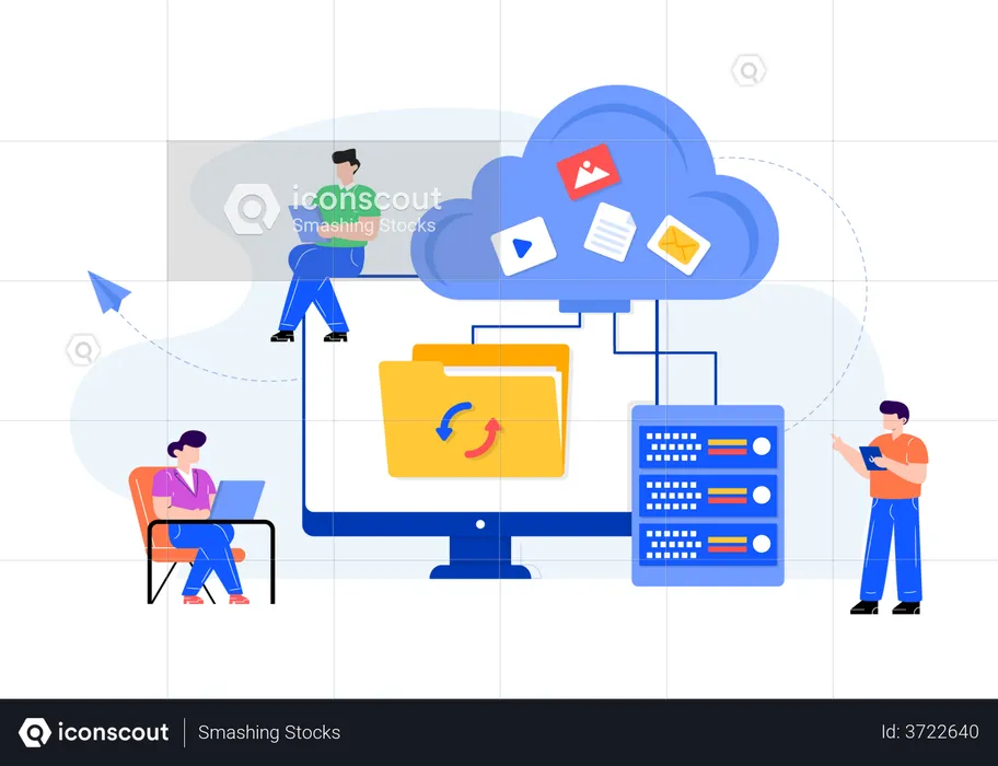 Cloud Storage  Illustration