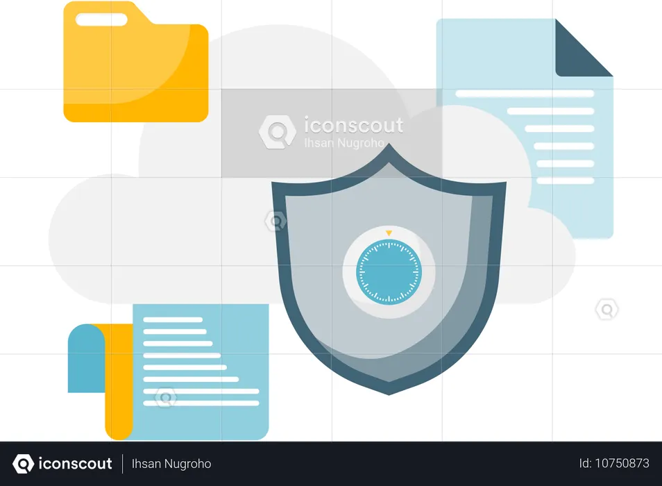 Cloud Storage Security  Illustration