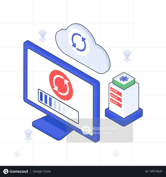 Cloud Sycn and backup  Illustration