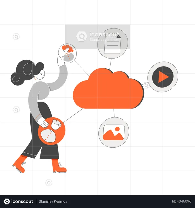 Cloud technology  Illustration