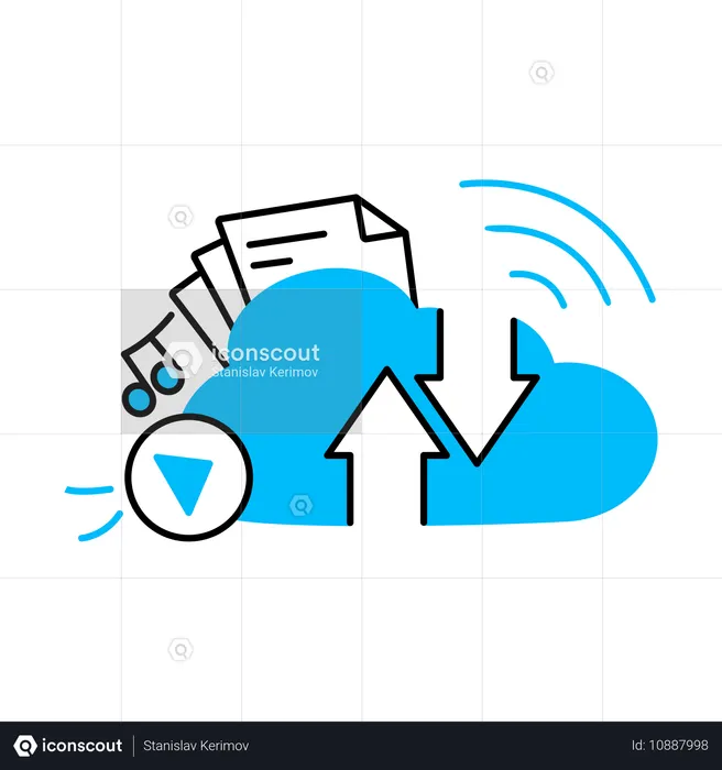 Cloud update  Illustration