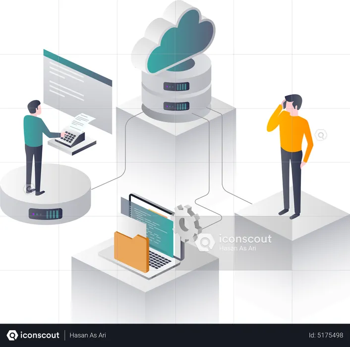 Cloud VoIP  Illustration