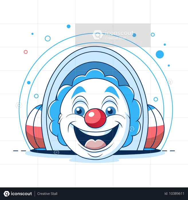 Clown Music  Illustration