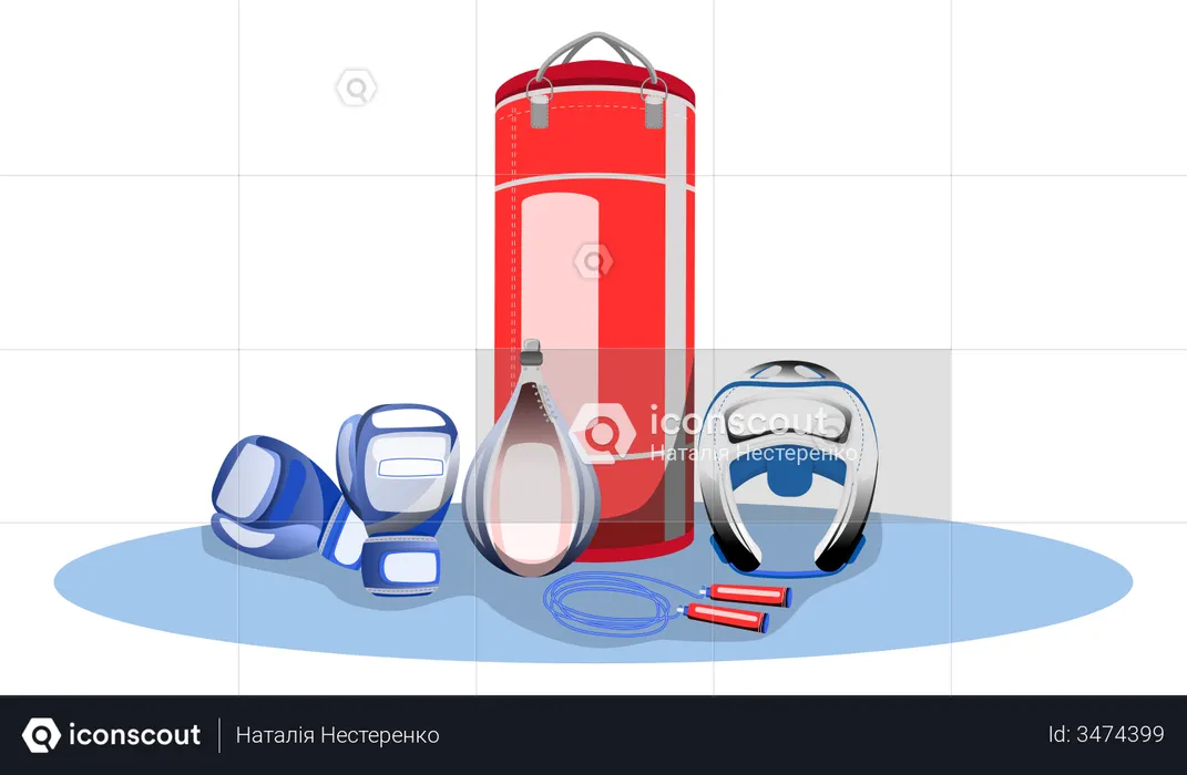 Clube de boxe  Ilustração