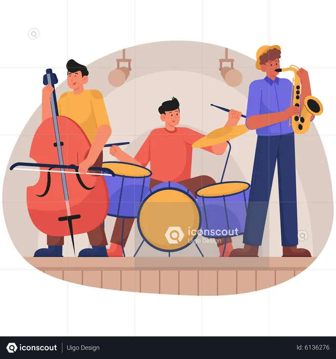 Clube de música  Ilustração