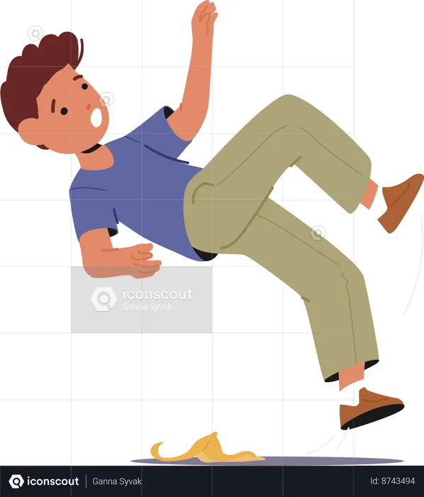 Clumsy Kid slip  Illustration