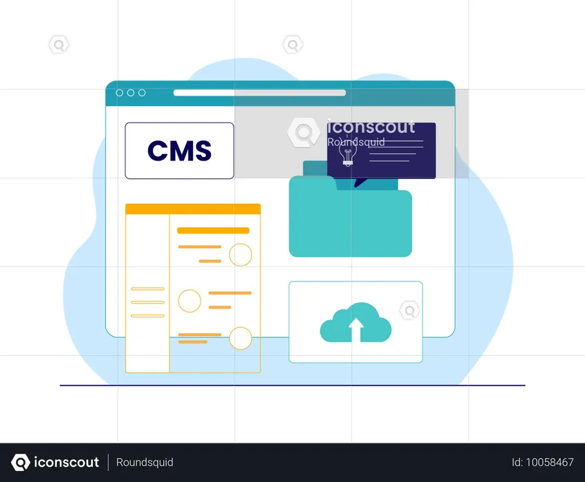 CMS data and folder  Illustration