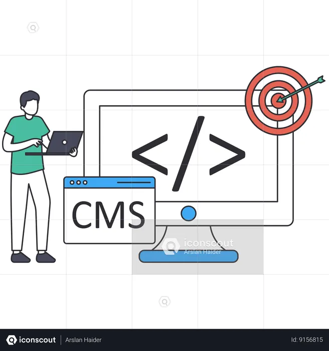 CMS Development  Illustration