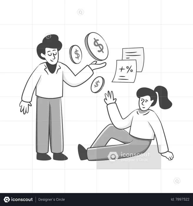 Entrenamiento de dinero  Ilustración